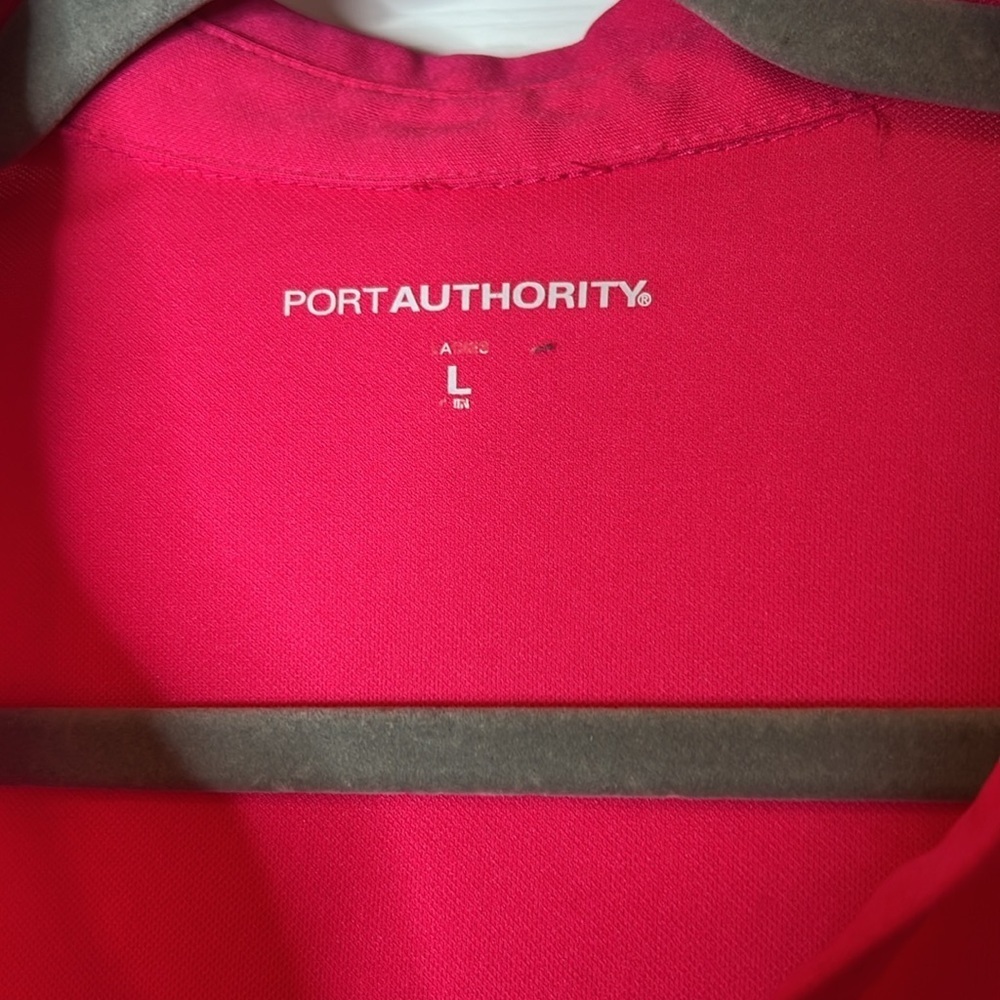 Women's Port Authority Golf - Tennis V-Neck Polo Shirt - Size Large - Pink - Picture 4 of 6